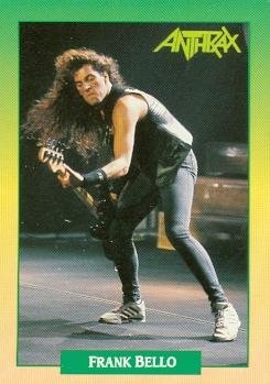 Frank Bello trading Card (Anthrax) 1991 Brockum Rockcards #53 at
